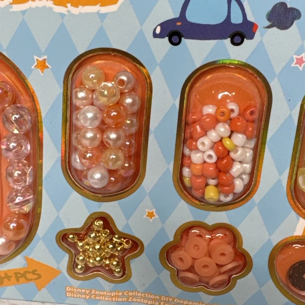 Miniso Disney Zootopia Clawhauser DIY Bracelet Kit Beaded Jewelry Making Craft